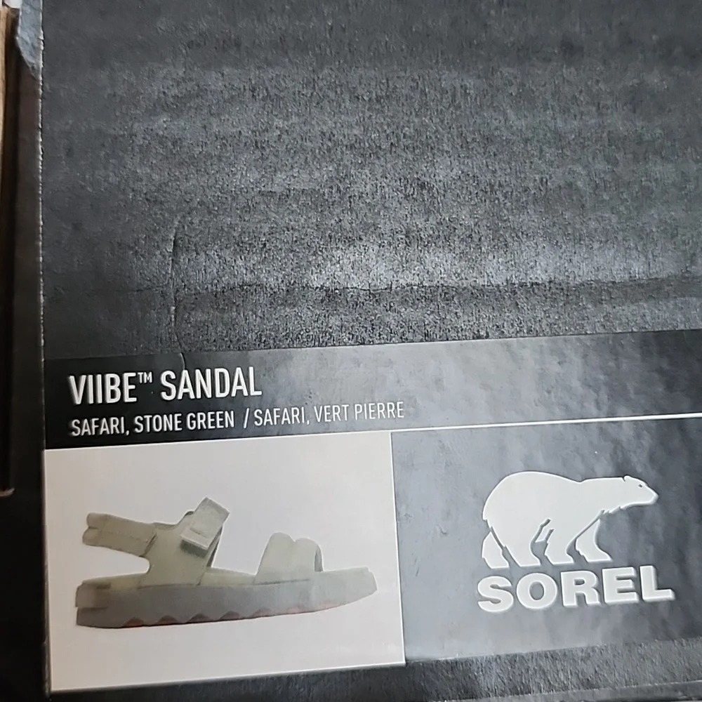 Sorel Safari Stone Green Strappy Sandals - Picture 10 of 11